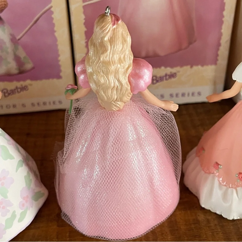 Lot of 3 Spring time Barbie Hallmark Keepsake Ornaments Collectors Series  95-97